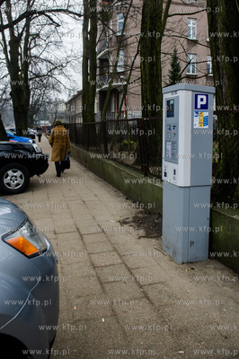 Sopot. Parkometr ustawiony przy ulicy Tadeusza Kosciuszki.
03.02.2017
fot....
