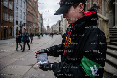 Gdańsk. Długi Targ. Pikieta przeciwko wschodniej...
