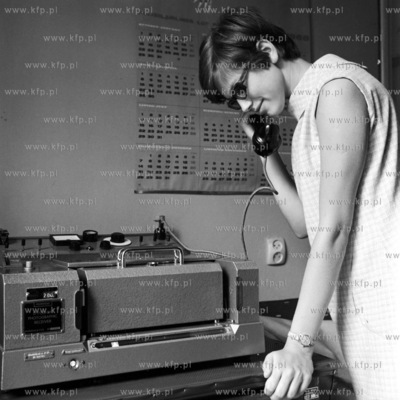 Obsługa telefaksu. 
1968
0004936z_1968
Fot. Zbigniew...