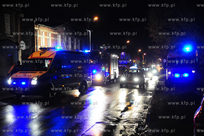 Gdansk Orunia. Pozar mieszkania przy ulicy Malomiejskiej...