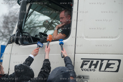 Mianowice koło Słupska. Blokada drogi krajowej numer...