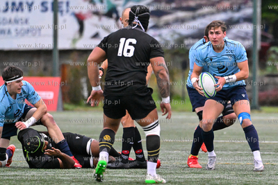 Sopot. Stadion Ogniwo Sopot. Ekstraliga rugby. Energa...