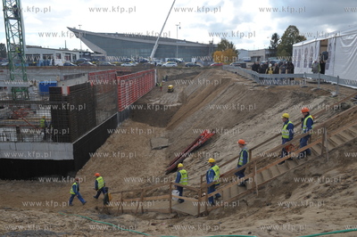 Uroczystosc wmurowania kamienia wegielnego pod budowe...