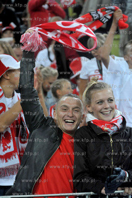 Gdansk. PGE Arena. Mecz towarzyski Polska- Dania. Nz....