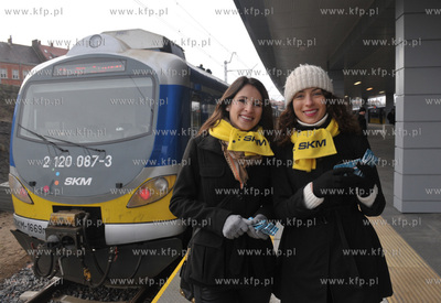 Oficjalne uruchoinienie nowej trasy kolejki SKM Gdansk...