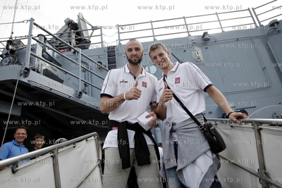 Wizyta koszykarzy kadry narodowej Polski Adama Waczynskiego,...