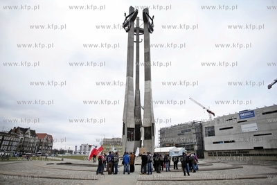 Protest pomorskich rolnikow w Gdansku pod haslem Aby...