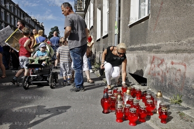 Marsz przeciwko przemocy policji w Gdansku Wrzeszczu,...