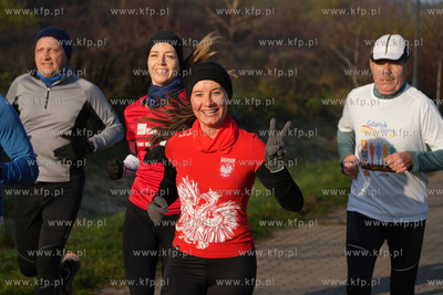 Parkrun Gdańk - Południe. Edycja biało - czerwona...