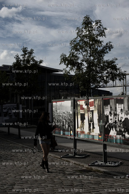 Wystawa pt. Solidarnosc Narodow, nieopodal Reichstagu,...