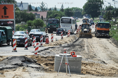 Gdansk. Budowa ulicy Nowej Lodzkiej oraz nowej lini...
