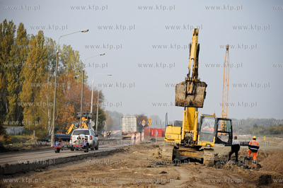 Gdansk. Budowa Trasy Sucharskiego - zadanie II od wezla...