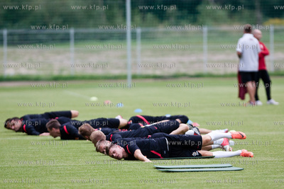 Gdansk. Pierwszy trening Reprezentacji Polski w pilce...