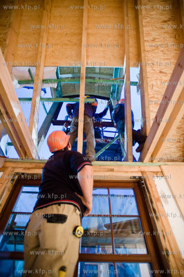 Skarszewy. Proba zbudowania drewnianego kosciola w...