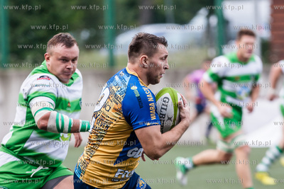 Gdynia. Stadion Narodowy Rugby. Mecz Ekstraligi Rugby....
