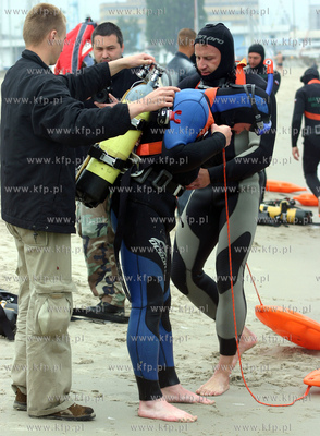 Plaza w Gdyni. II Otwarte Mistrzostwa Pletwonurkow...