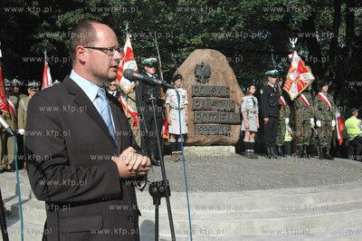 Gdansk. Uroczystosci upamietniajace 62 rocznice wybuchu...