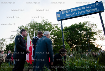 Sopot. Uroczystosc odsloniecia tablicy Ronda im. Senatora...