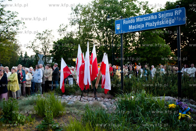 Sopot. Uroczystosc odsloniecia tablicy Ronda im. Senatora...