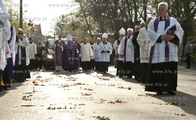 Eksporta zwlok biskupa Szlagi do katedry pelplinskiej....