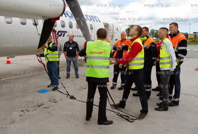 Po raz pierwszy odwiedzil gdanskie lotnisko najnowszy...