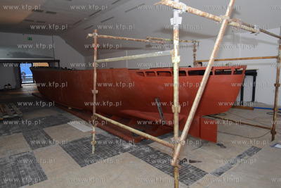 Wielkogabarytowa makiety slynnego transatlantyku MS...