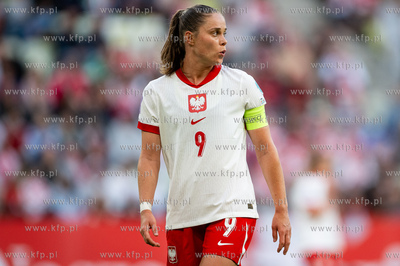 Liga Narodów Kobiet: Polska - Rumunia n/z Ewa Pajor...
