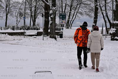 Sopot. Centrum Sopotu i Park Północny po obfitych...
