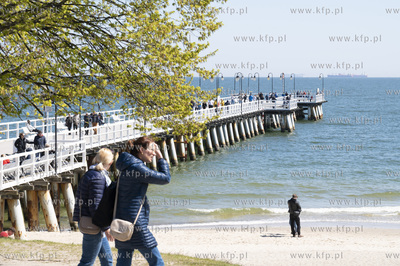 Gdynia Orłowo. Niedzielny majowy spacer nad morzem.07.05.2023...
