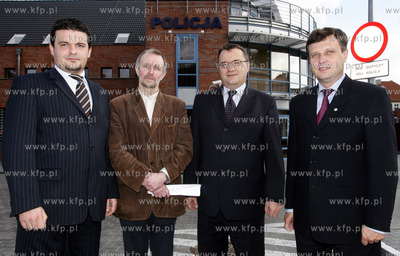 Sopot, komisariat miejski policji. Konferencja prasowa...