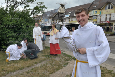 Procesja Bozego Ciala w parafii Najswietszej Maryi...