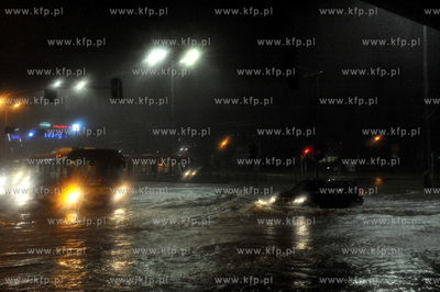 Gdańsk Wrzeszcz. Zalana po obfitych opadach deszczu...