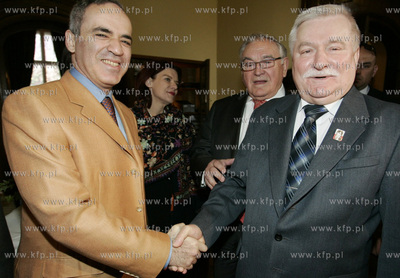 Gdansk. Villa Uphagena. Spotkanie Garry Kasparova z...