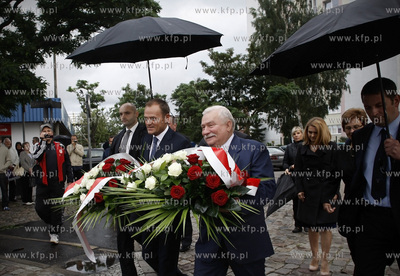 Gdansk. Byly prezydent RP, przywodca strajku w Stoczni...
