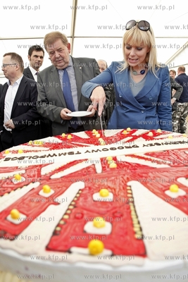 Gdansk. Symboliczne uruchomienie maszyny TBM Damroka,...