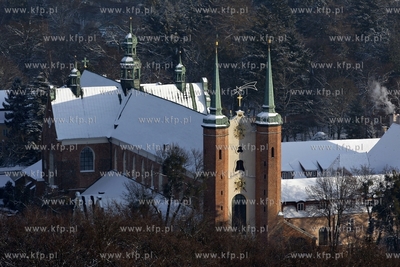 Widok z wiezy widokowej na Pacholku w Gdansku Oliwie....