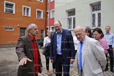 Prezydent Gdańska Paweł Adamowicz odwiedził miejsca...