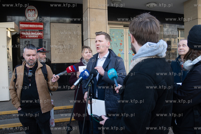 Konferencja prasowa mieszkańców Zaspy oraz radnych...