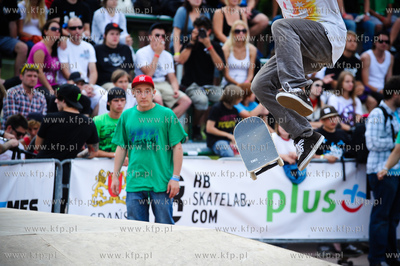 Gdansk. Plac Zebran Ludowych. Baltic Games, festiwal...