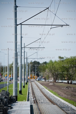 Gdansk. Budowa ulic i torowisk na ul Hallera i Uczniowskiej,...