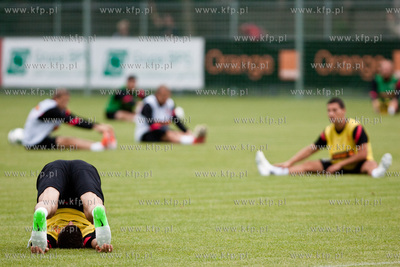 Gdansk. Pierwszy trening Reprezentacji Polski w pilce...