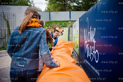 Gdansk. Budowa Osiedla Wolne Miasto Gdansk przy ulicy...