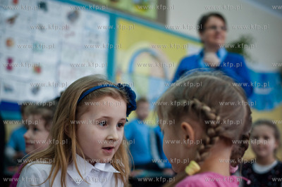 Gdansk. Zaspa. Szkola Podstawowa nr 92. Wizyta wiceministra...