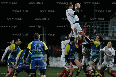 Gdynia. Narodowy Stadion Rugby. Mecz rugby dywizji...