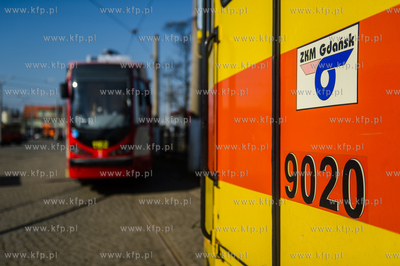 Gdansk. Wrzeszcz. Zajezdnia Tramwajowa Zakladu Komunikacji...