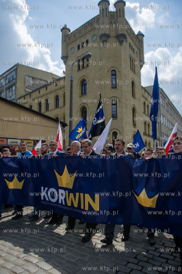 Gdansk. Manifestacja przeciwko podatkowi PIT, zorganizowana...
