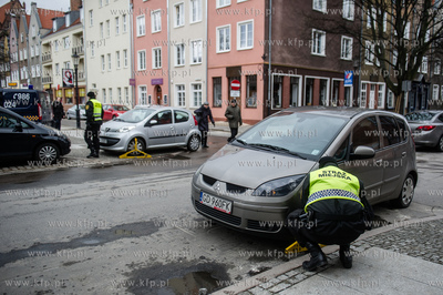 Gdańsk. Stare Miasto. Straż Miejska zakłada blokady...