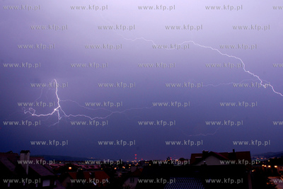 Burza nad Gdynia i Rumia. Potezne wyladowania atmosferyczne...