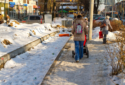 Gdansk Siedlce. Nz. Bodowa nowej drogi rowerowej.
10.01.2011
fot....