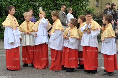Procesja Bozego Ciala w parafii Najswietszej Maryi...